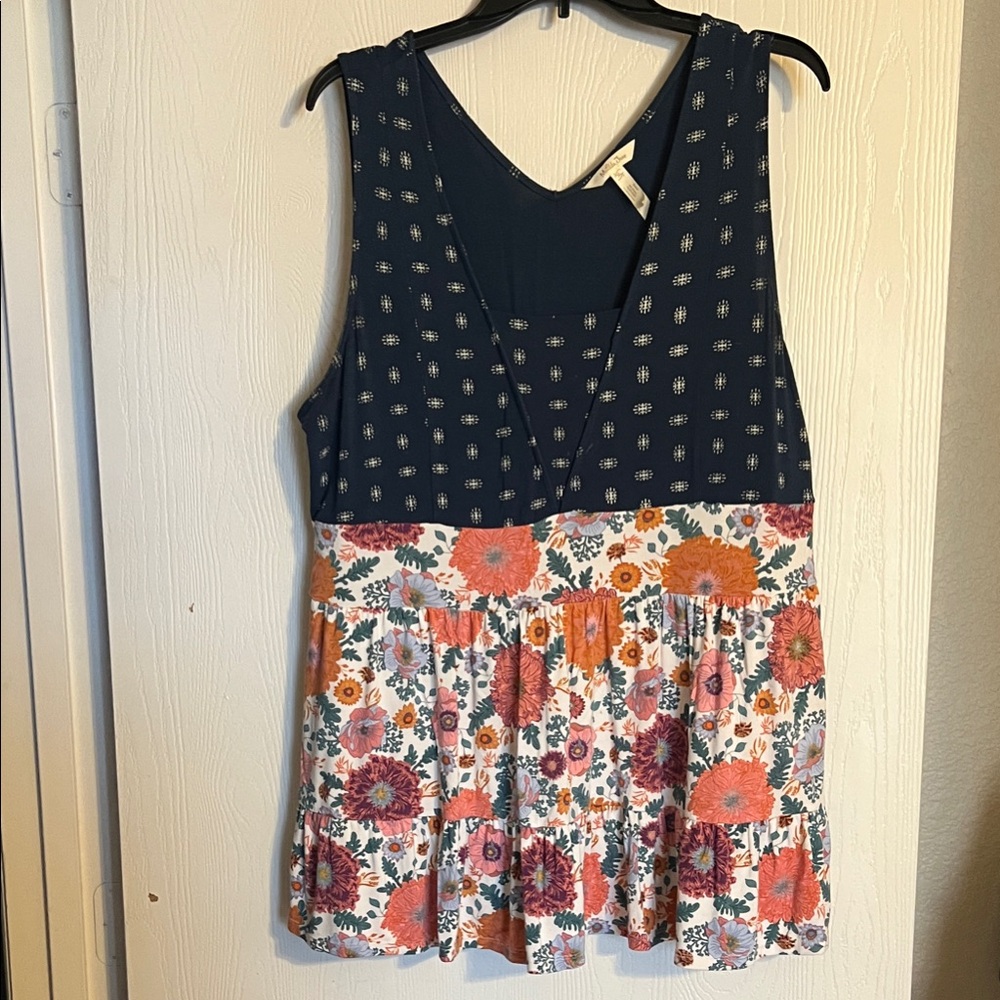 Matilda Jane Navy and Floral Blouse